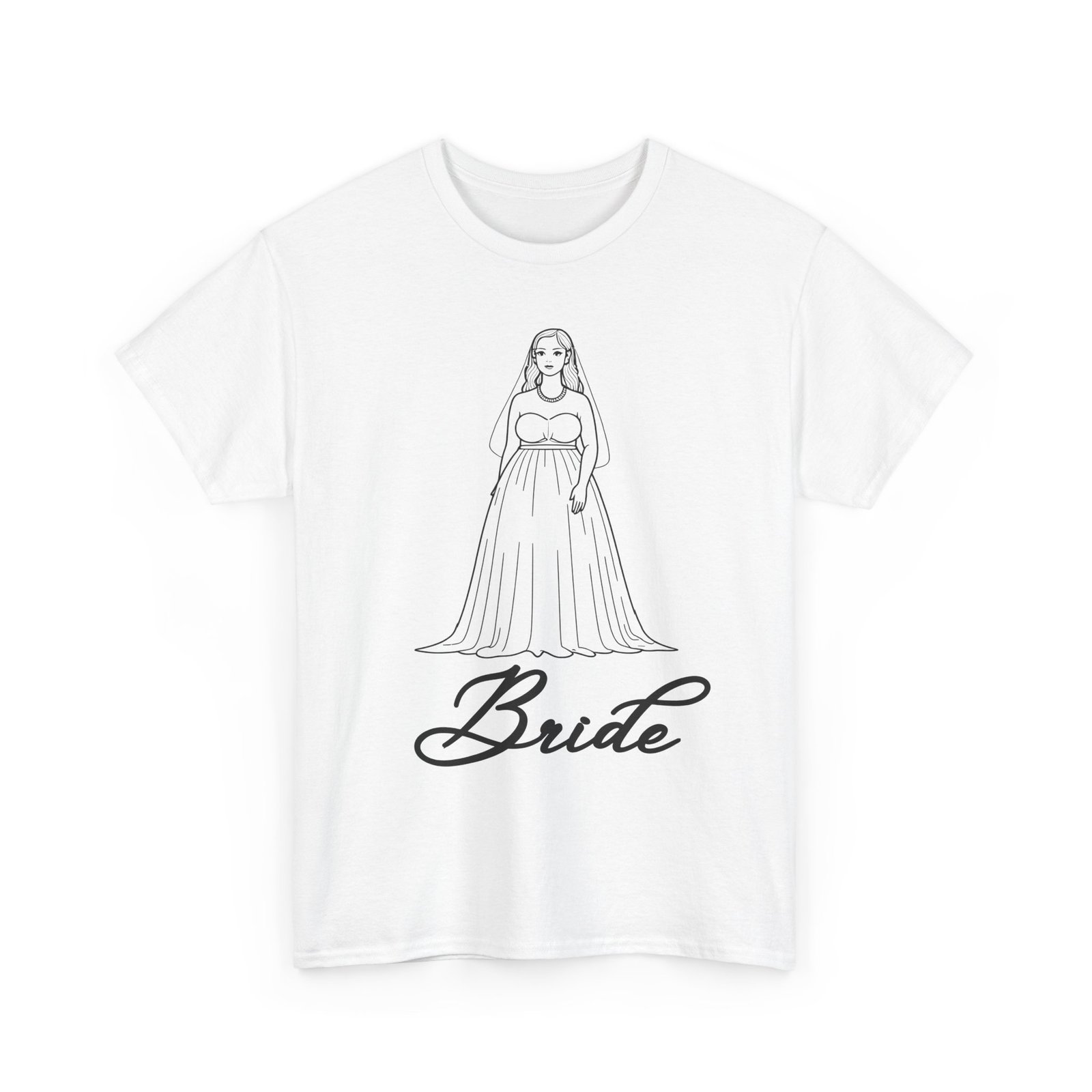 bride graphic tee, wedding gift shirt, bridal party outfit, engagement celebration top, funny bride apparel, unisex heavy cotton tee