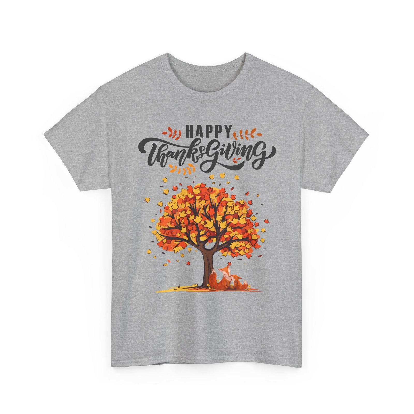 thanksgiving tree tee, fall t shirt, autumn apparel, cozy gift for family, cute holiday top