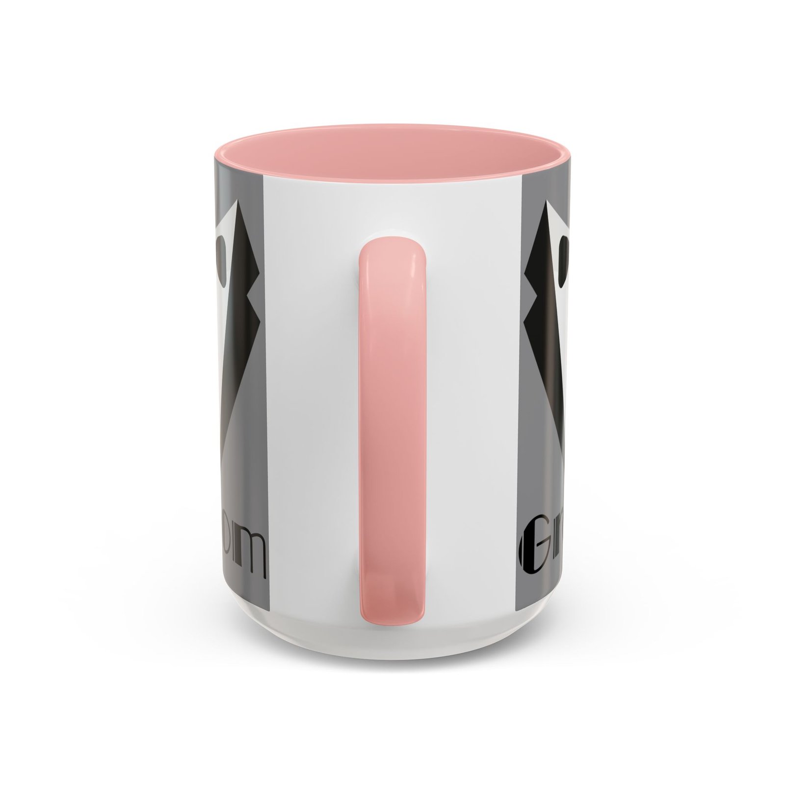 groom coffee mug, wedding gift, groomsmen party mug, black and white accent mug, engagement celebration