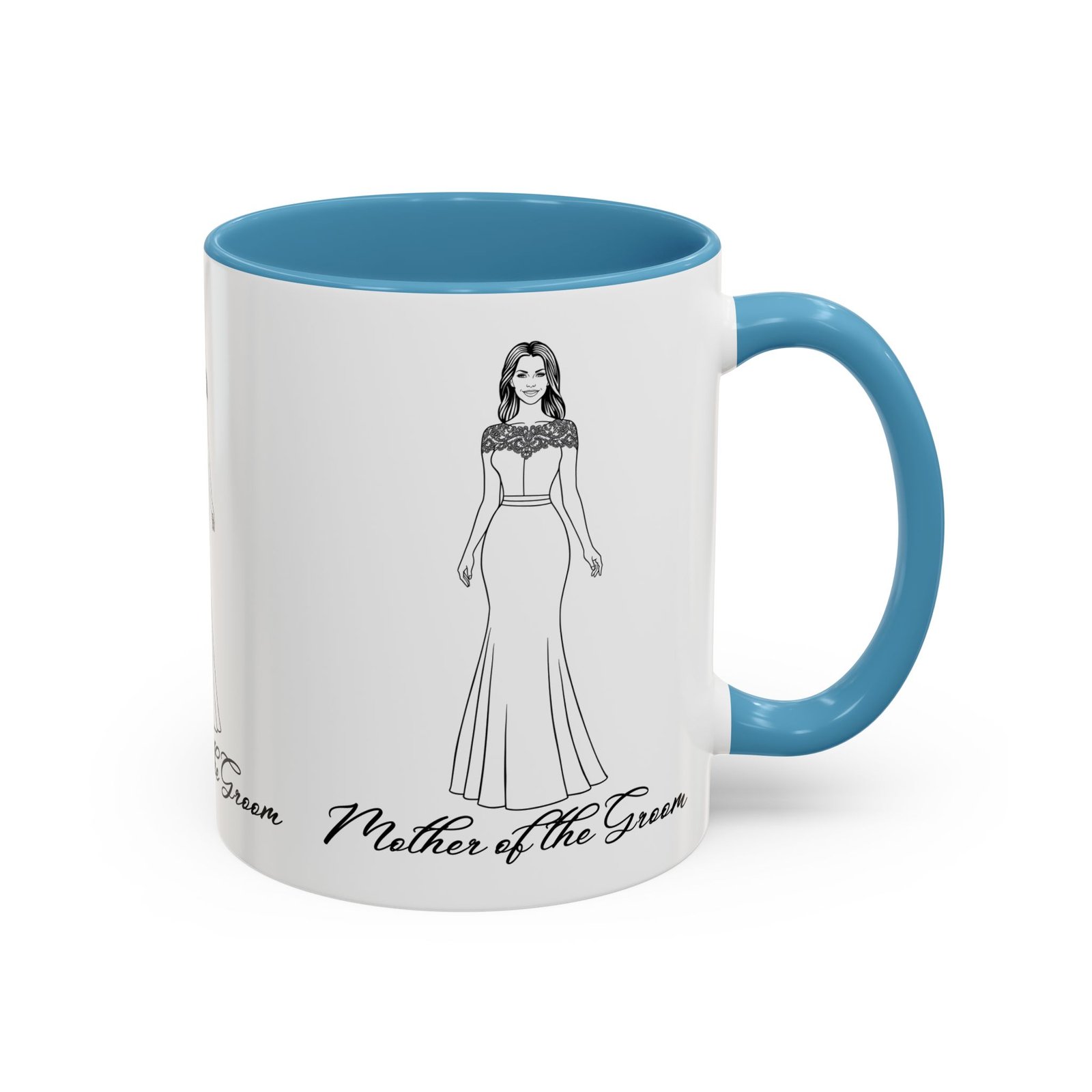 mother of the groom mug accent coffee mug (11, 15oz)