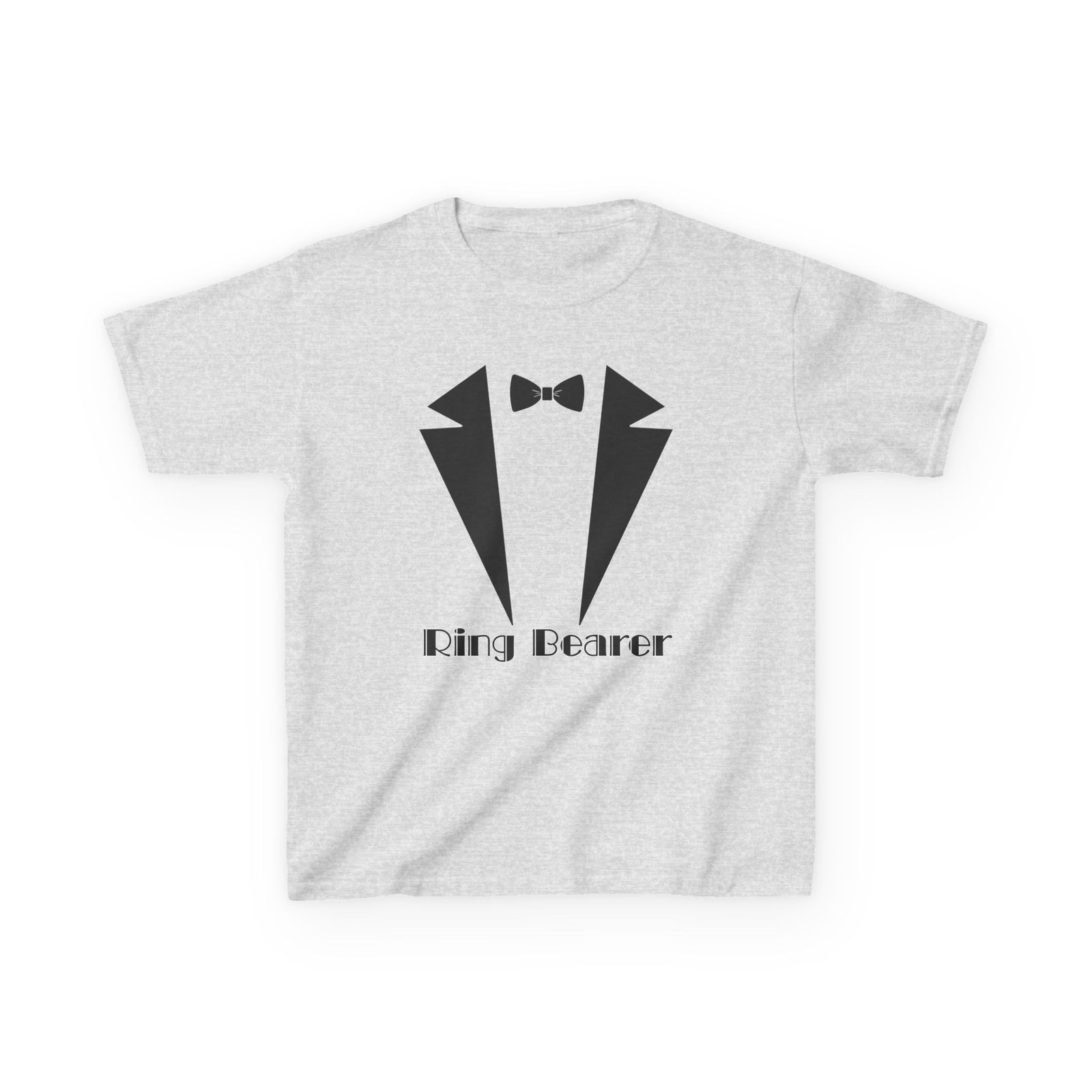ring bearer kids tee, cute ring bearer shirt, toddler wedding outfit, boys' formal wear tee, kids' tuxedo tee, wedding attire for kids