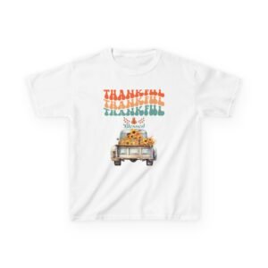 thankful kids tee | cute autumn t shirt | thanksgiving gift | kids holiday wear | family gathering apparel
