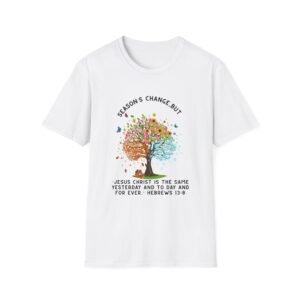 jesus unisex softstyle t shirt, casual tee, christian apparel, faith based gift, everyday wear, religious t shirt