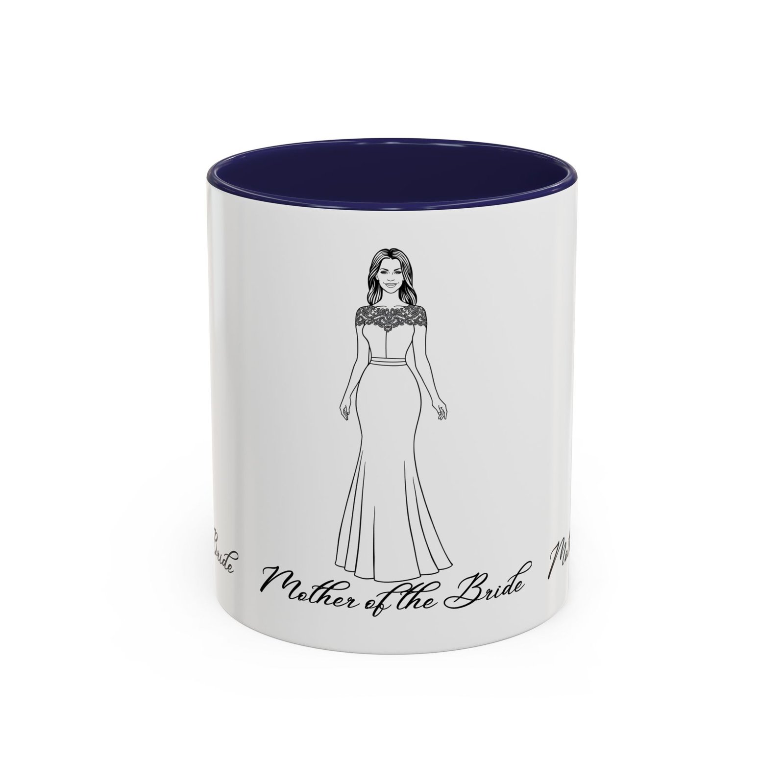 the mother of the bride accent coffee mug (11, 15oz)