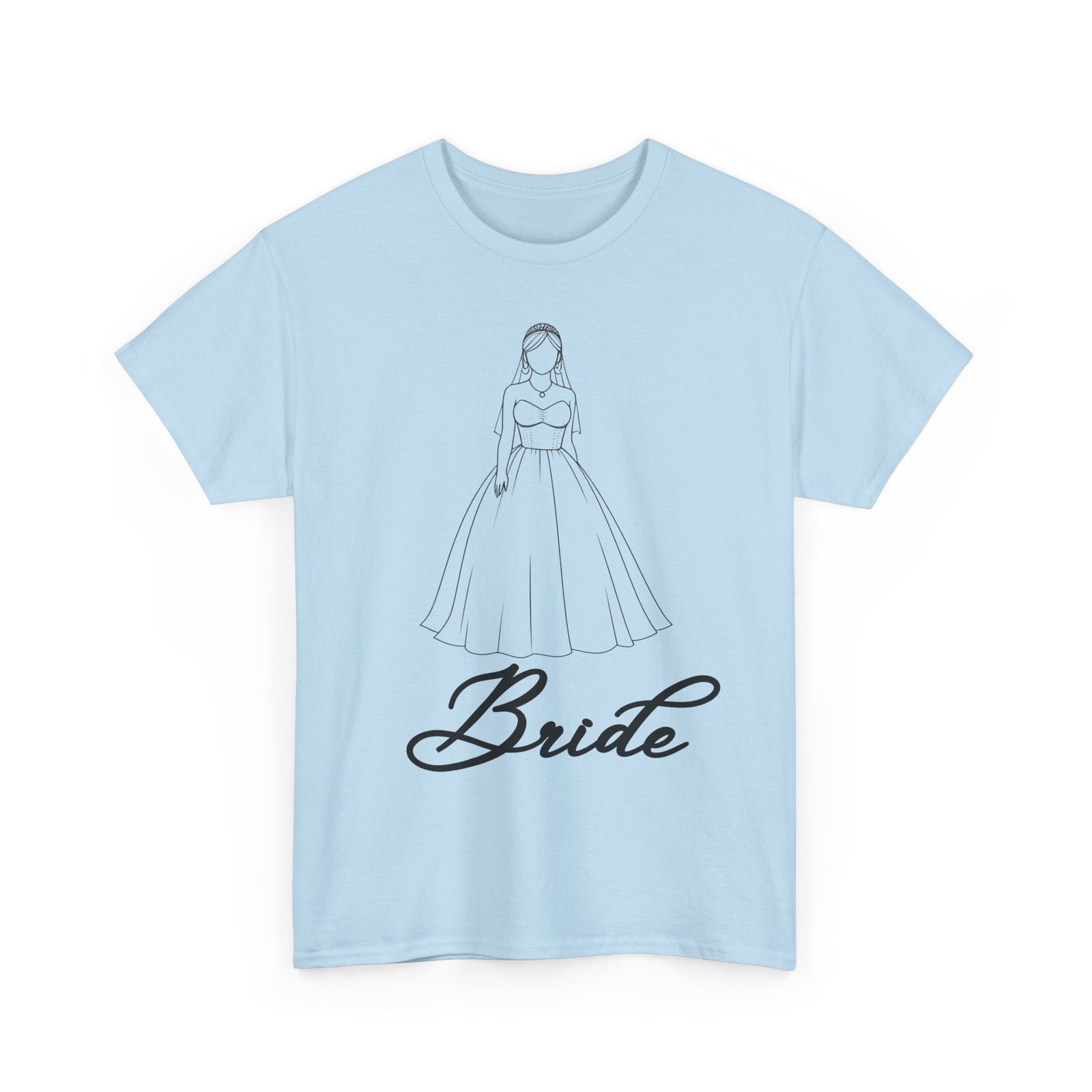 bride graphic unisex heavy cotton tee, wedding shirt, bridal party gift, engagement celebration, bride to be apparel, wedding day outfit