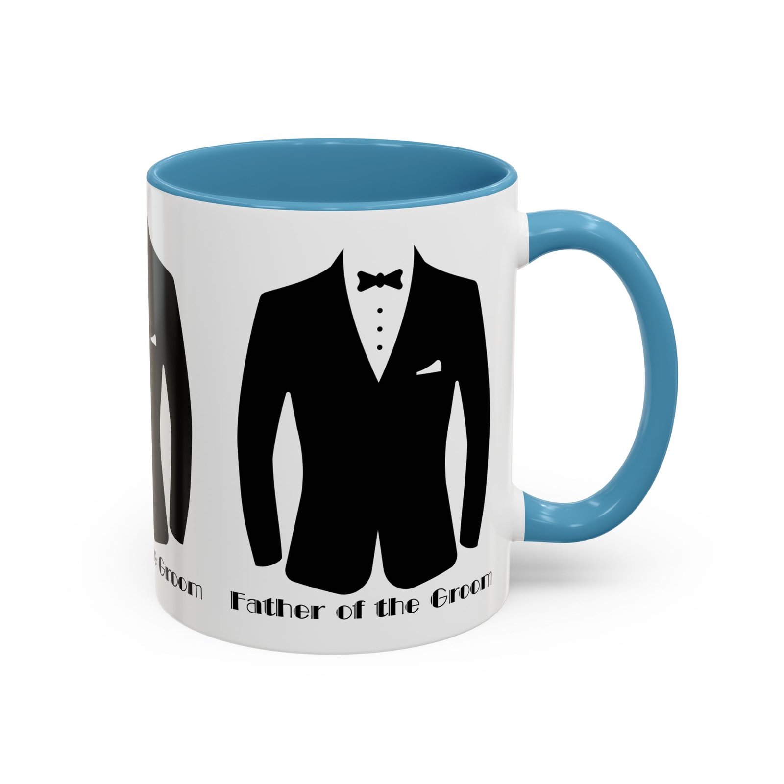 father of the groom accent coffee mug 11/15 oz perfect groomsmen gift, wedding keepsake, stylish drinkware, unique wedding favor
