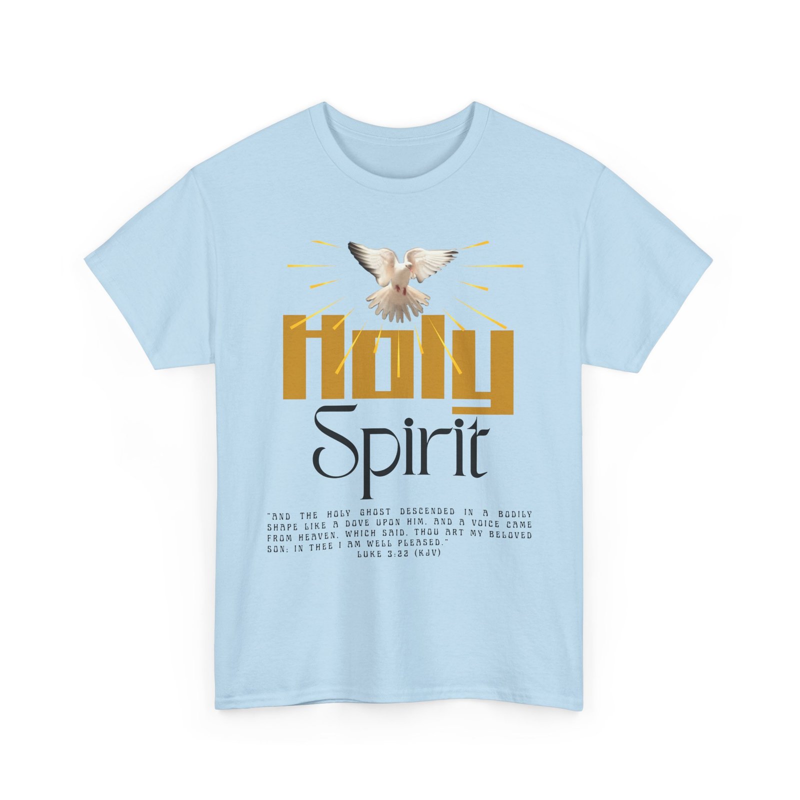 christian t shirts, holy spirit unisex heavy cotton tee, inspirational t shirt for faith celebration, christian gift, spiritual attire, religious apparel