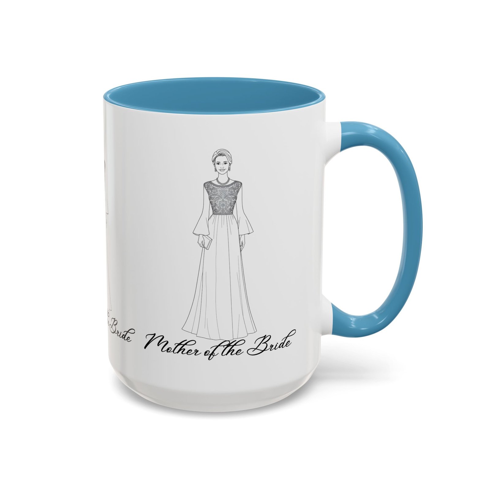mother of the bride accent coffee mug (11, 15oz)