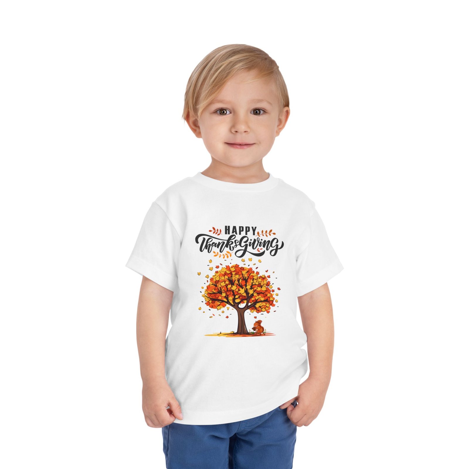 Matching C-Thanksgiving Toddler Tee, Fall Shirt for Kids, Autumn Celebration Outfit, Cute Thanksgiving Apparel, Toddler Short Sleeve Shirt - Image 2
