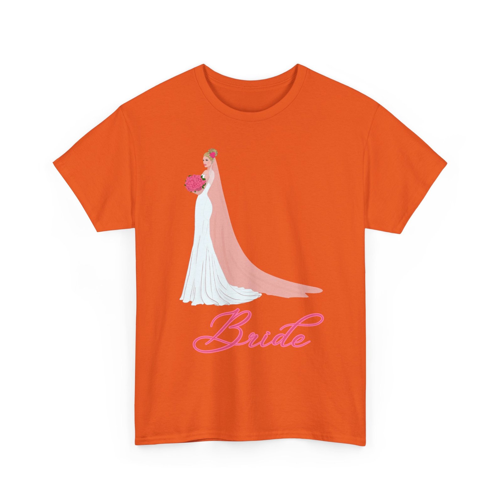 bride unisex heavy cotton tee, wedding gift, bridal party shirt, engagement party top, bride t shirt, bridal shower attire