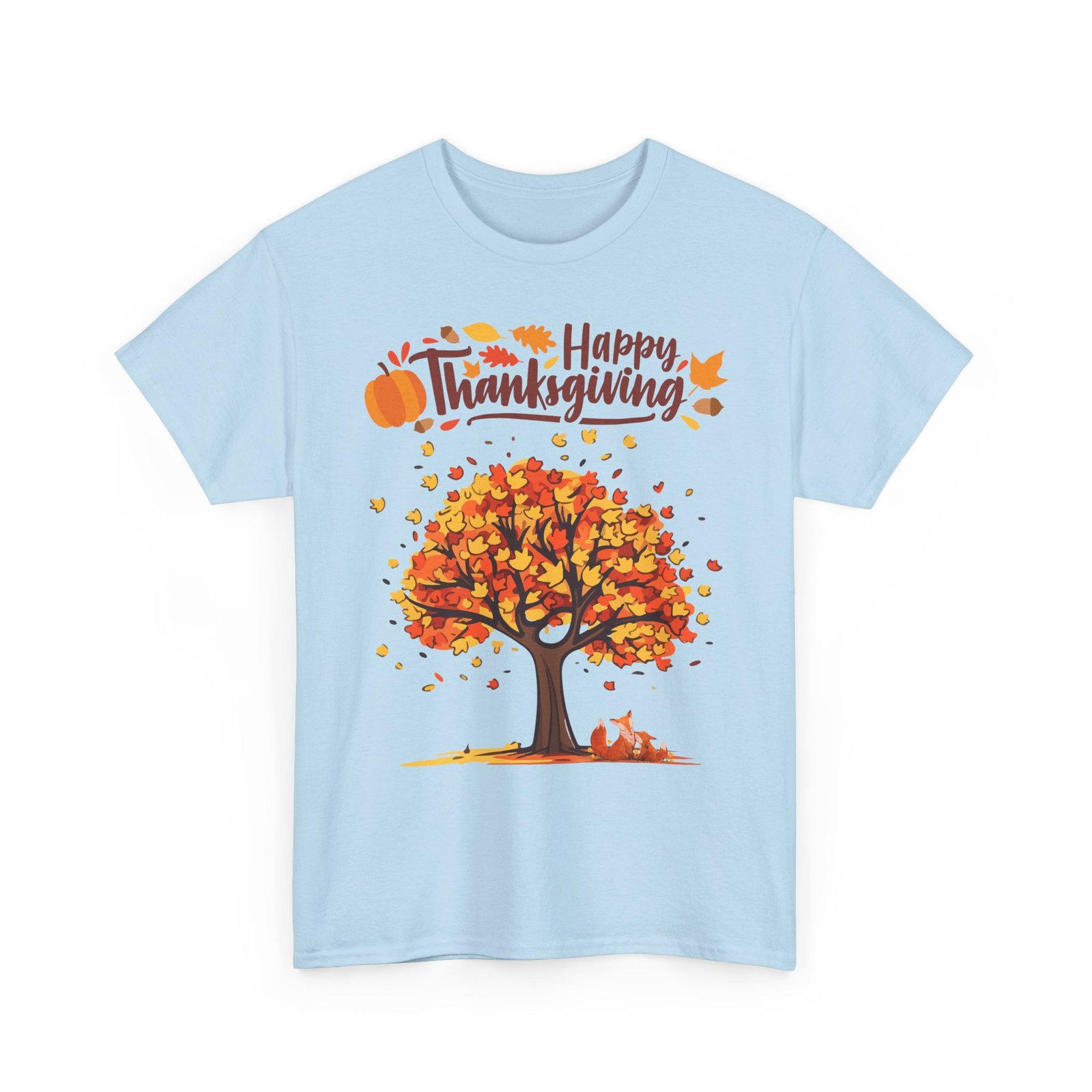 thanksgiving tree tee, autumn shirt, fall apparel, family gathering top, seasonal wear, thanksgiving gift