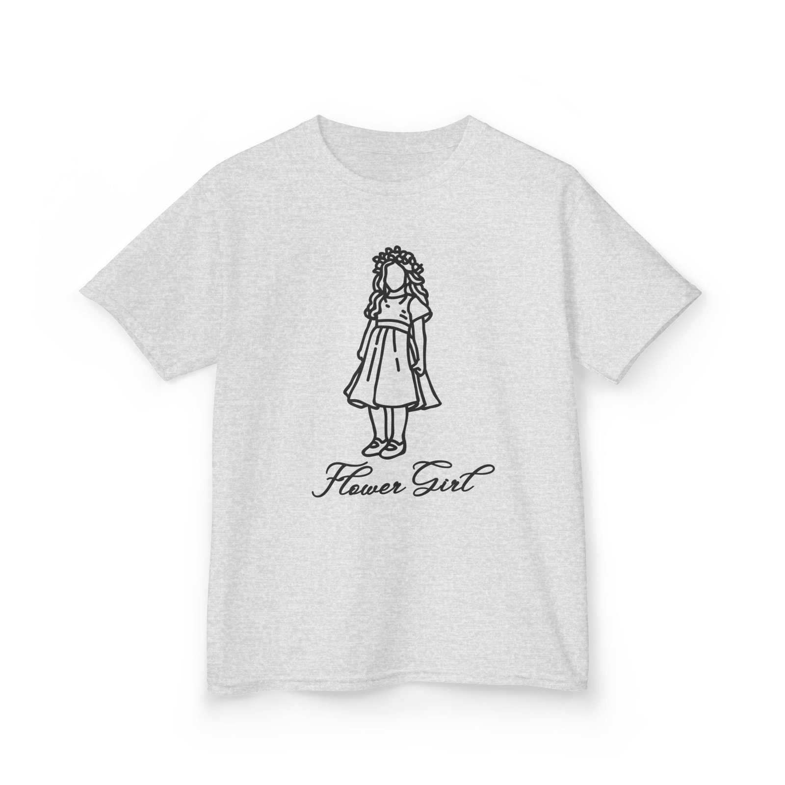 kids flower girl tee, cute flower girl shirt, toddler wedding outfit, summer casual kids tee, gifts for flower girls