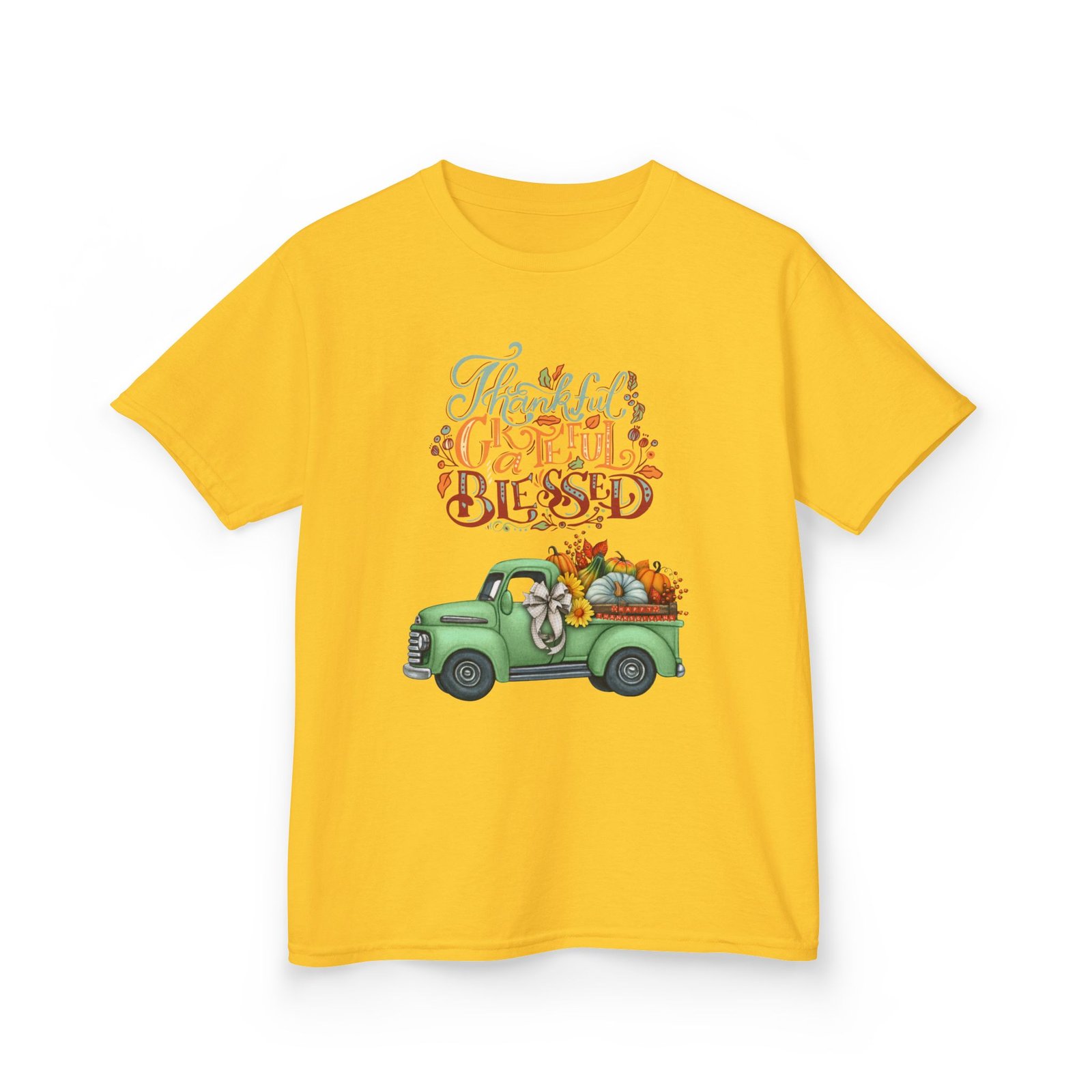 blessed fall kids tee, adorable autumn shirt, cute harvest t shirt, thanksgiving gift for kids, comfy cotton youth apparel