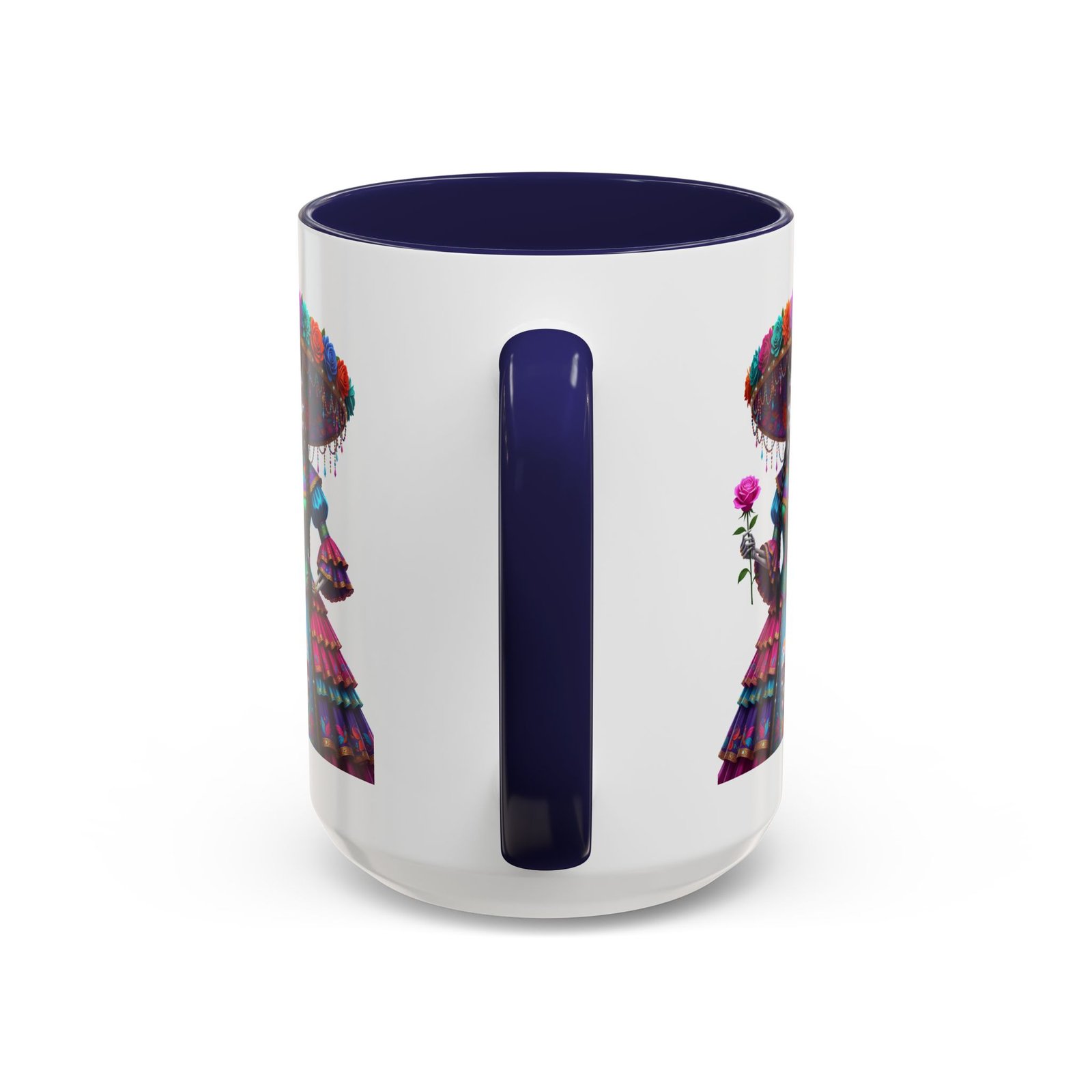 la catrina elegante – día de los muertos inspired artwork, caffeine lover gift, halloween decor, artful drinkware