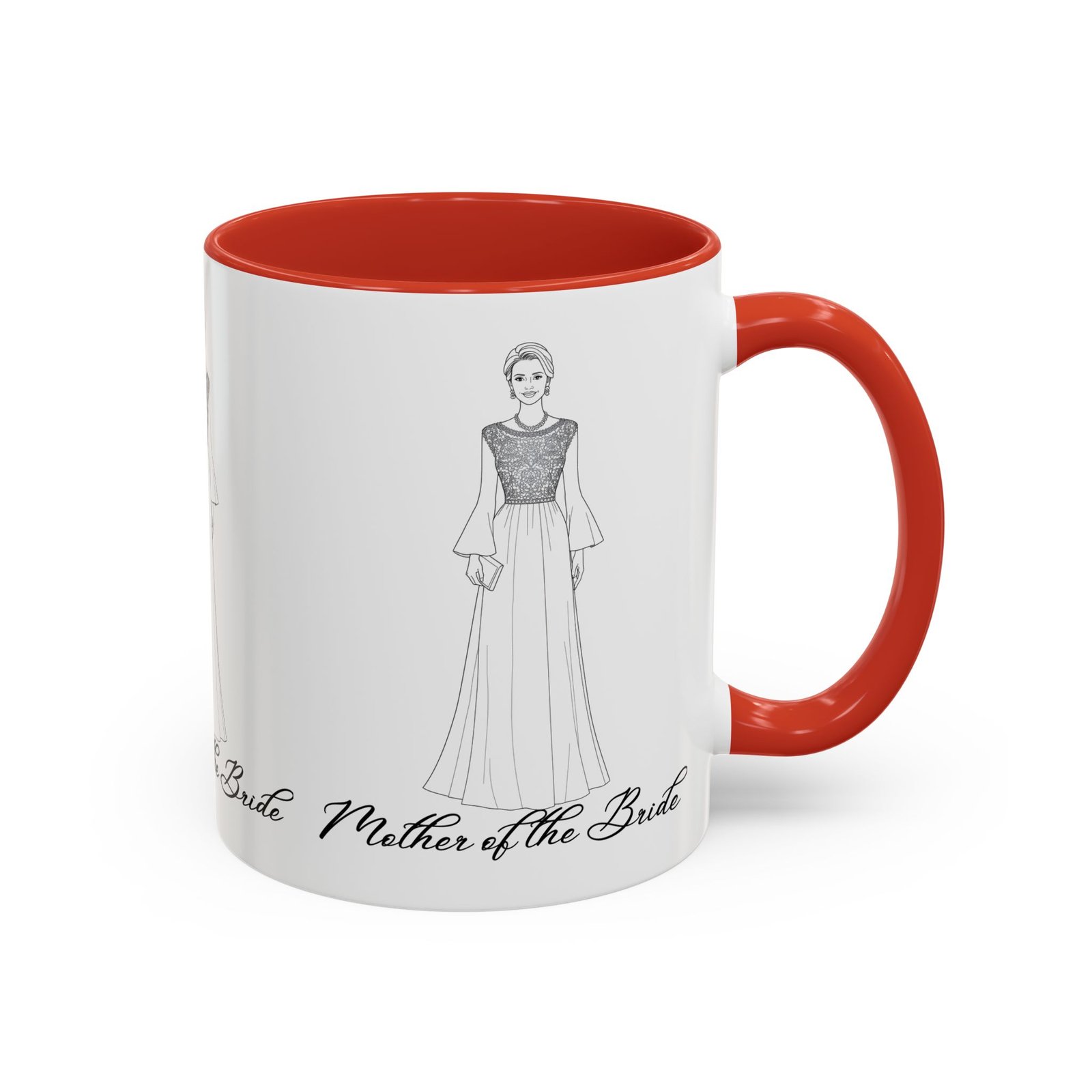 mother of the bride accent coffee mug (11, 15oz)