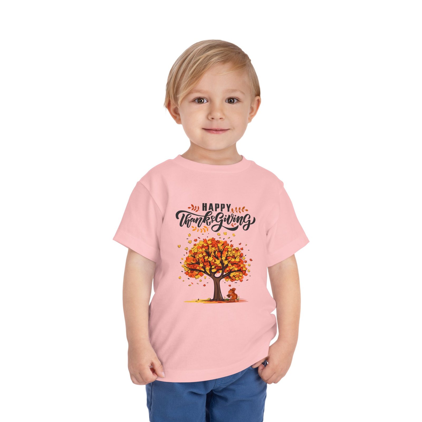 Matching C-Thanksgiving Toddler Tee, Fall Shirt for Kids, Autumn Celebration Outfit, Cute Thanksgiving Apparel, Toddler Short Sleeve Shirt - Image 38