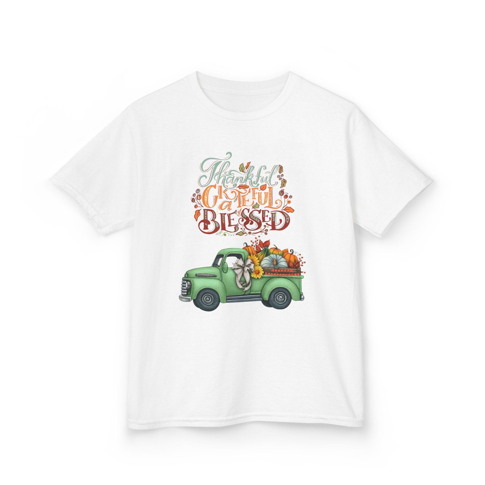 blessed fall kids tee, adorable autumn shirt, cute harvest t shirt, thanksgiving gift for kids, comfy cotton youth apparel