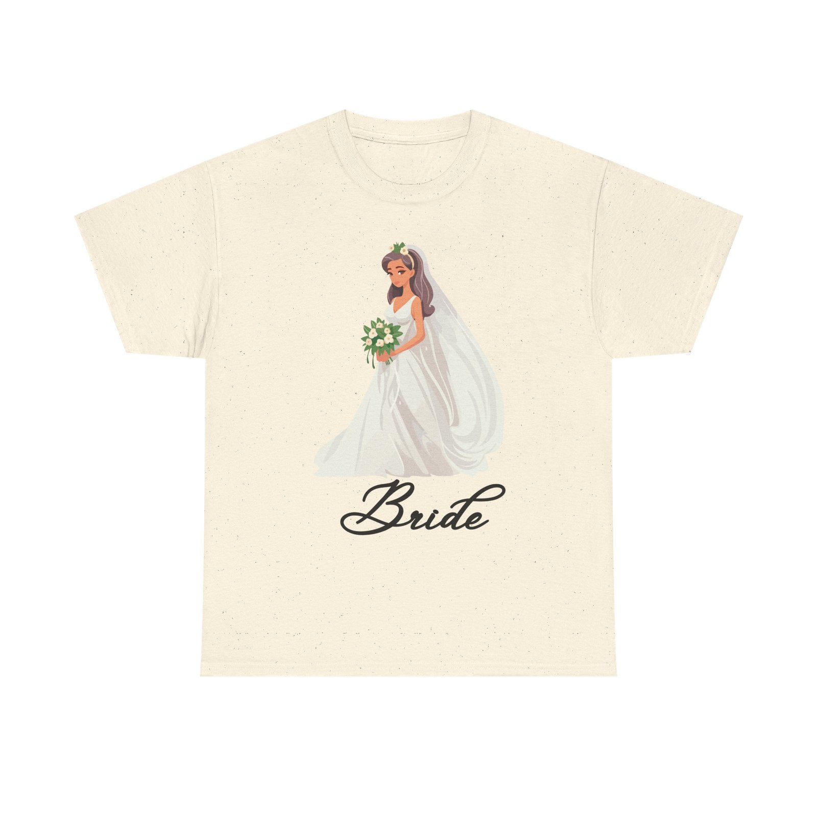 bride sketch unisex heavy cotton tee perfect for weddings, bridal showers, bachelorette parties, engagements, and gifts