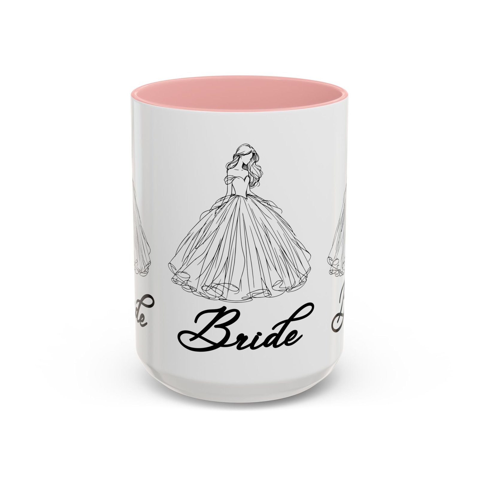 bride mug | elegant wedding dress design | bridal shower gift & keepsake