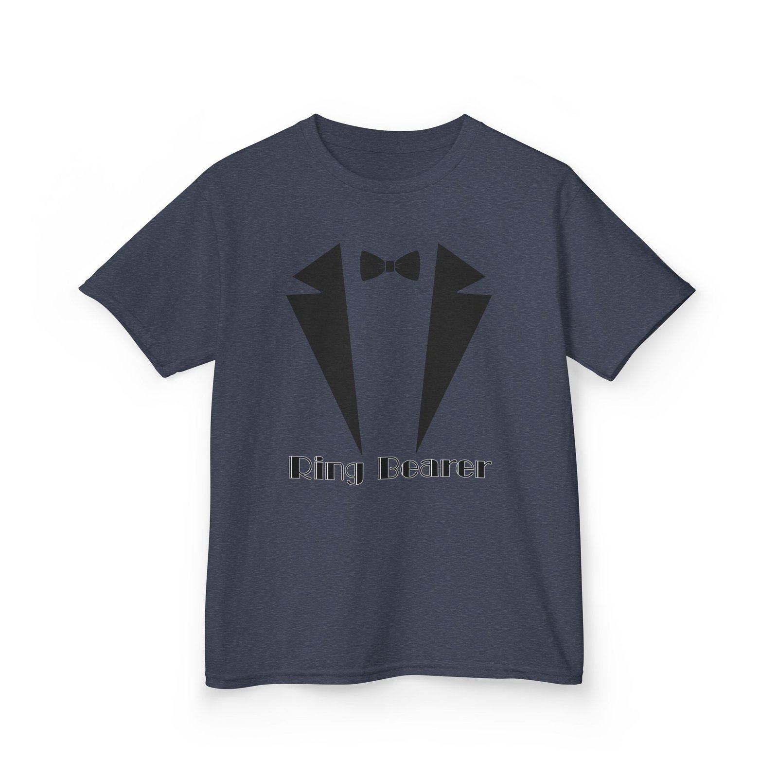 ring bearer kids tee, cute ring bearer shirt, toddler wedding outfit, boys' formal wear tee, kids' tuxedo tee, wedding attire for kids