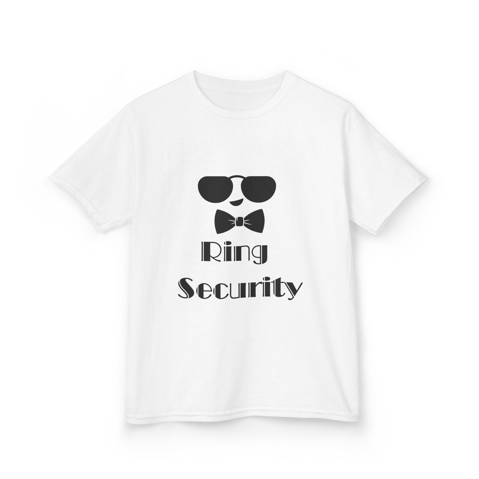 cool kids 'ring security' tee fun gift for birthday, parties, playdates, or dress up!