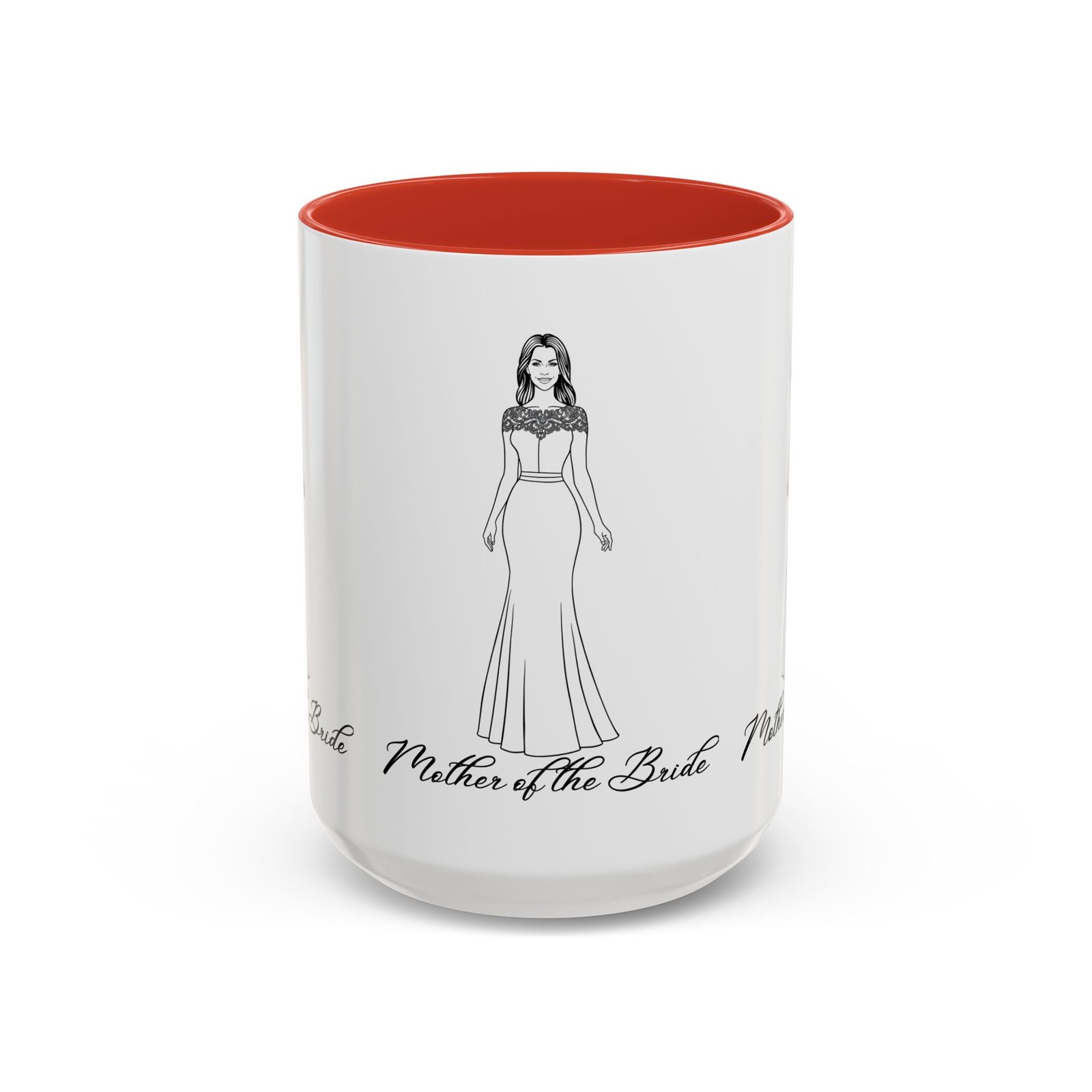 the mother of the bride accent coffee mug (11, 15oz)