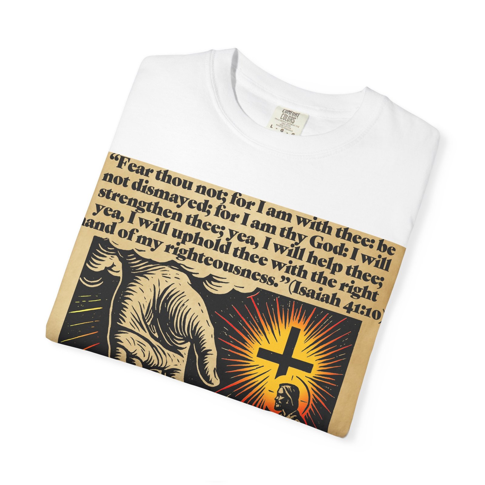 inspirational faith t shirt, unisex cotton tee, christian gift, spiritual apparel, motivational quote shirt, religious clothing