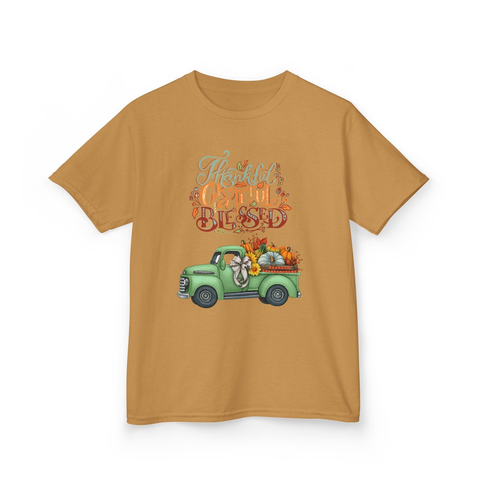 blessed fall kids tee, adorable autumn shirt, cute harvest t shirt, thanksgiving gift for kids, comfy cotton youth apparel