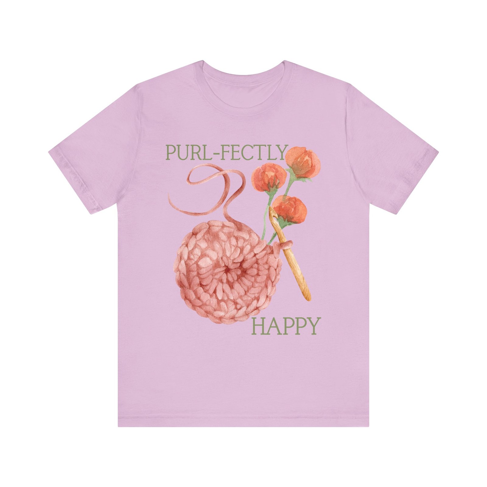 Purl-fectly Happy Crafting Joy Tee -Unisex Short Sleeve Shirt - Image 71