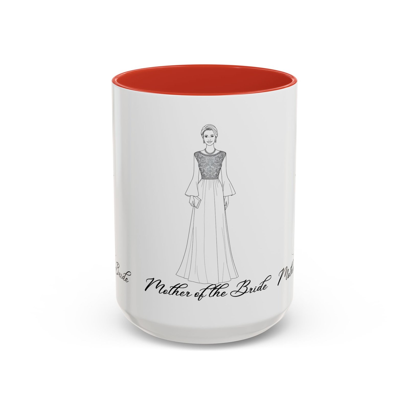 mother of the bride accent coffee mug (11, 15oz)