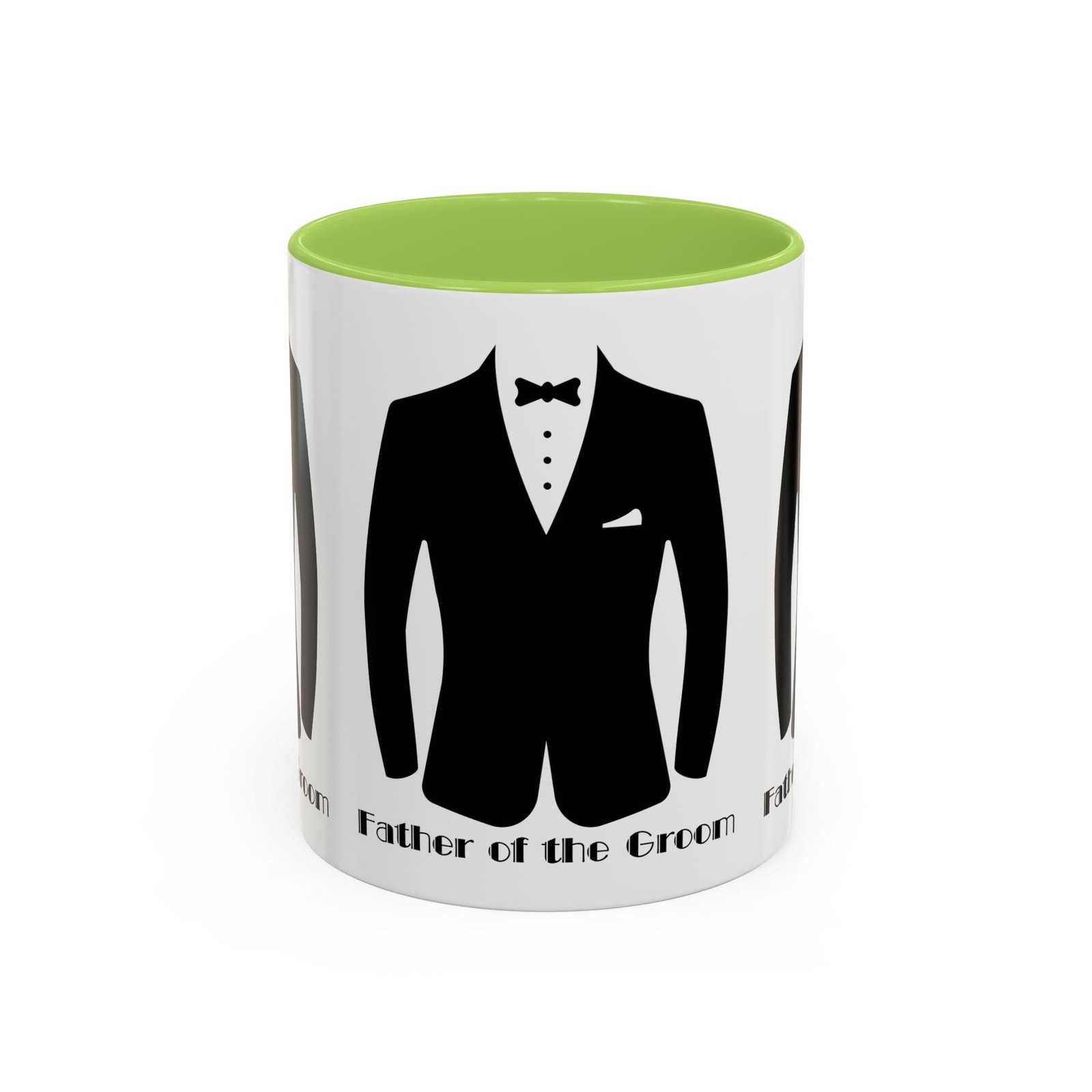 father of the groom accent coffee mug 11/15 oz perfect groomsmen gift, wedding keepsake, stylish drinkware, unique wedding favor