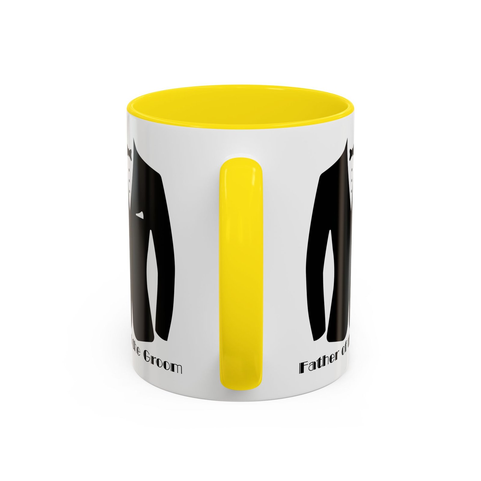 father of the groom accent coffee mug 11/15 oz perfect groomsmen gift, wedding keepsake, stylish drinkware, unique wedding favor