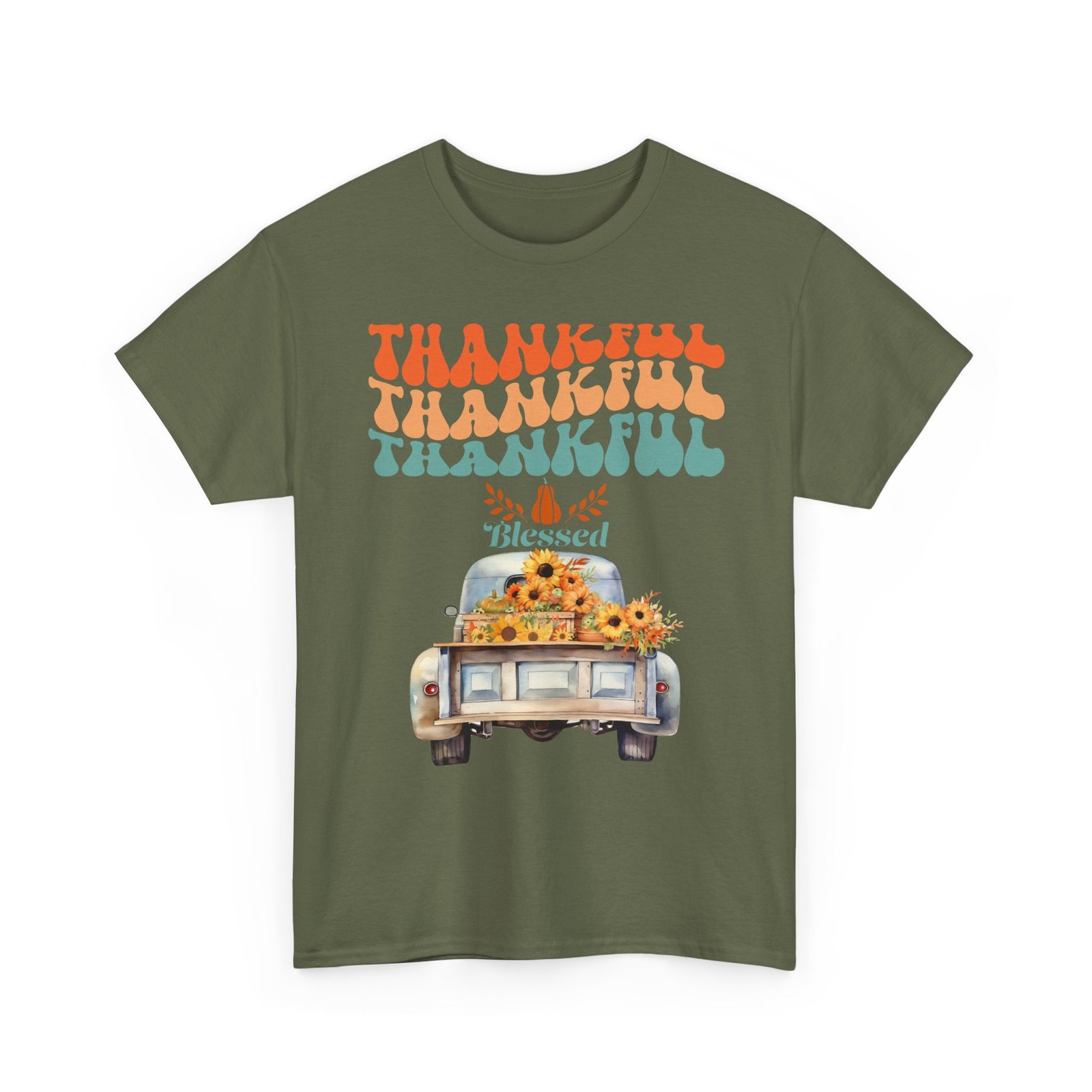 thankful vibes unisex tee perfect for thanksgiving, gratitude, casual wear, gifts, summer days