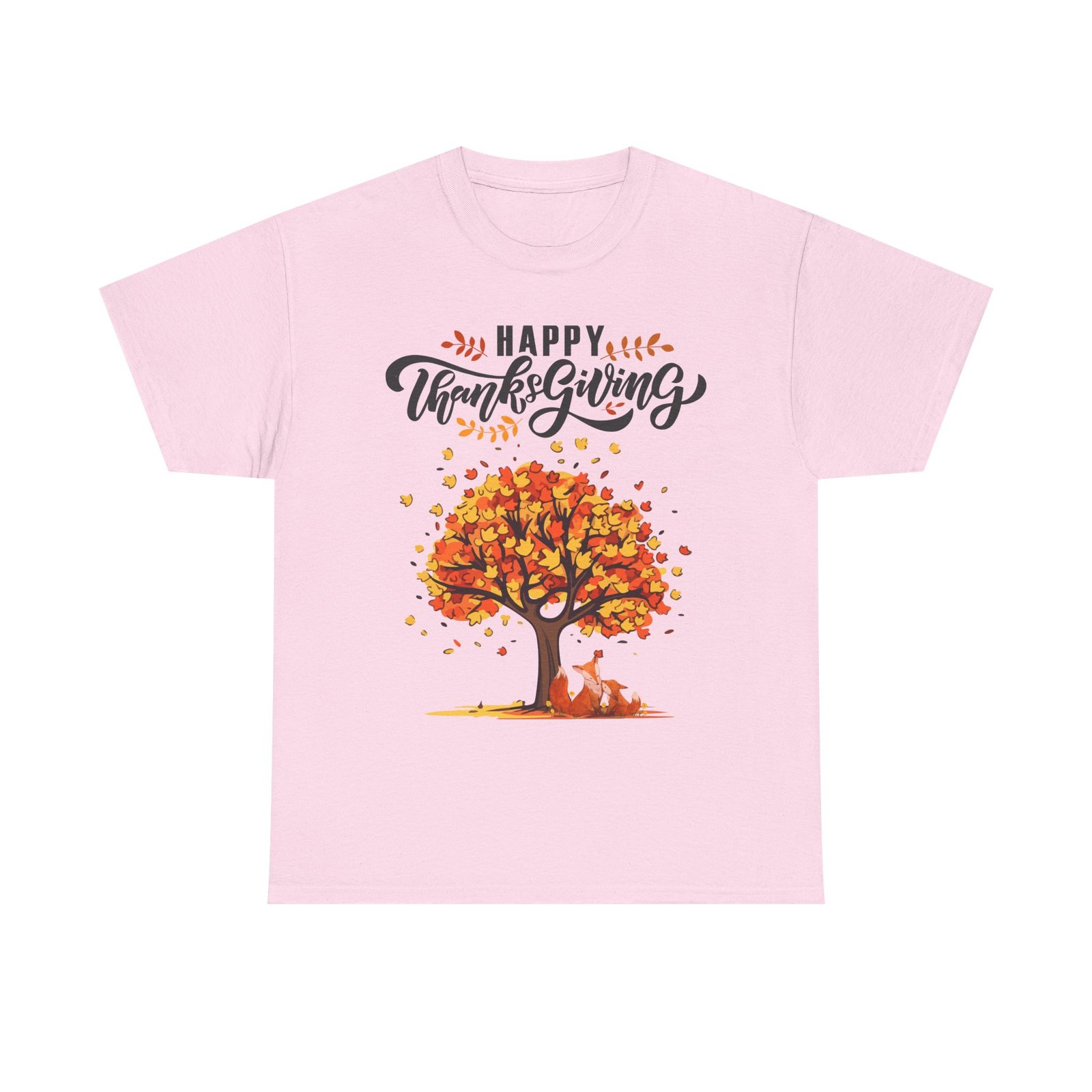 thanksgiving tree tee, fall t shirt, autumn apparel, cozy gift for family, cute holiday top