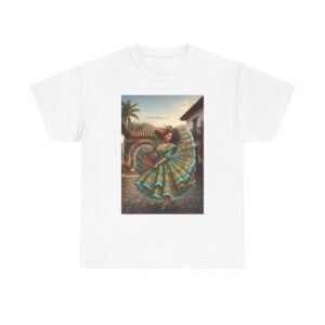 folklórico dancer vibrant graphic tee perfect for festivals, casual outings, gifts, dance lovers, unisex fashion