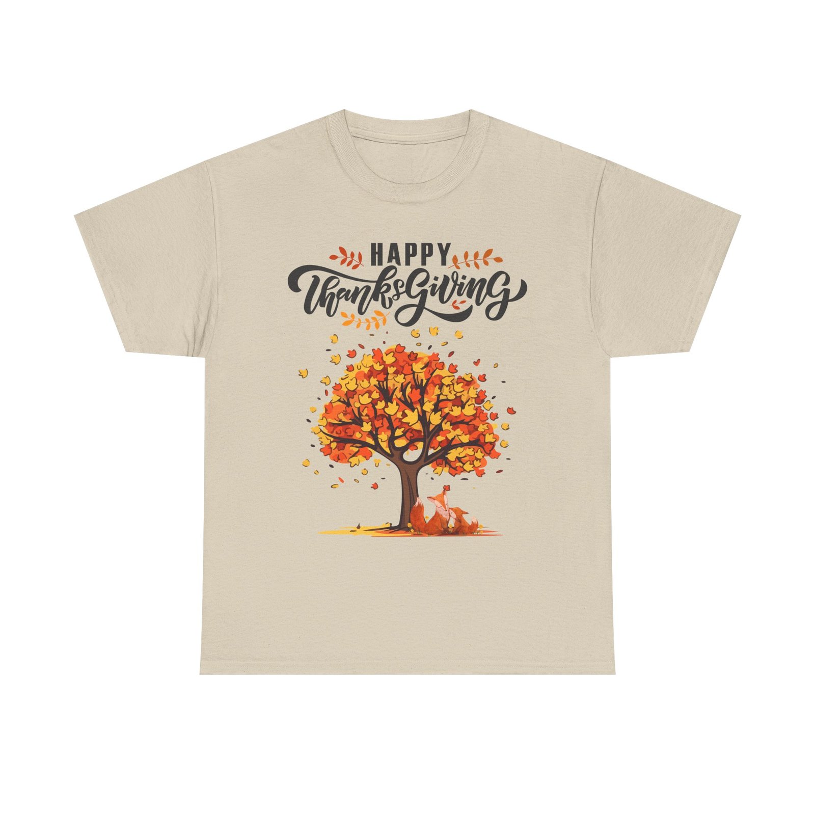 thanksgiving tree tee, fall t shirt, autumn apparel, cozy gift for family, cute holiday top