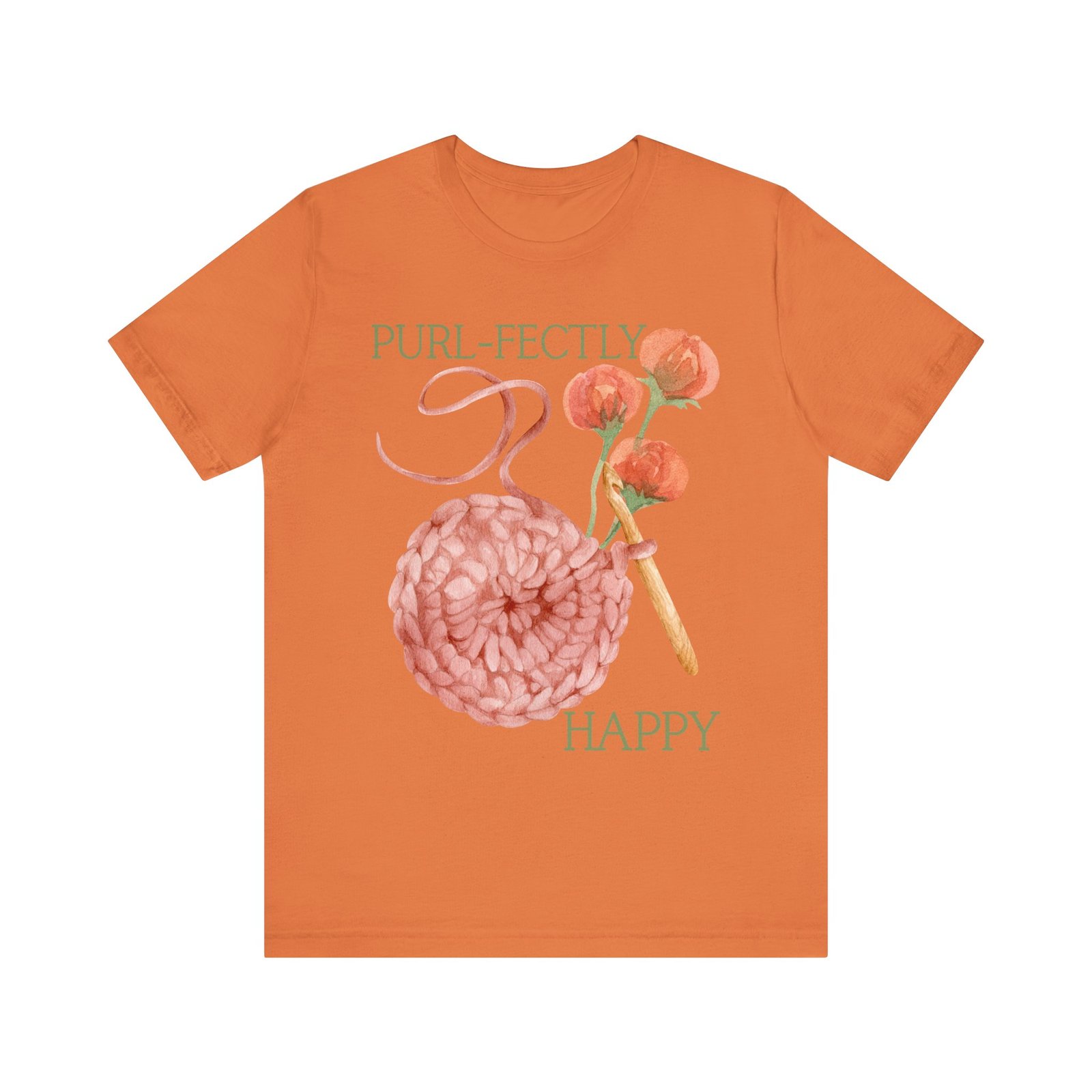 Purl-fectly Happy Crafting Joy Tee -Unisex Short Sleeve Shirt - Image 36