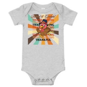 Blessed, Grateful and Thankful Baby short sleeve one piece