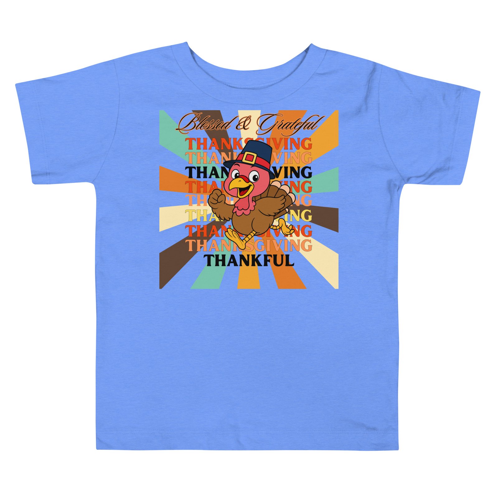 Blessed,Grateful and Thankful Toddler Short Sleeve Tee - Image 2