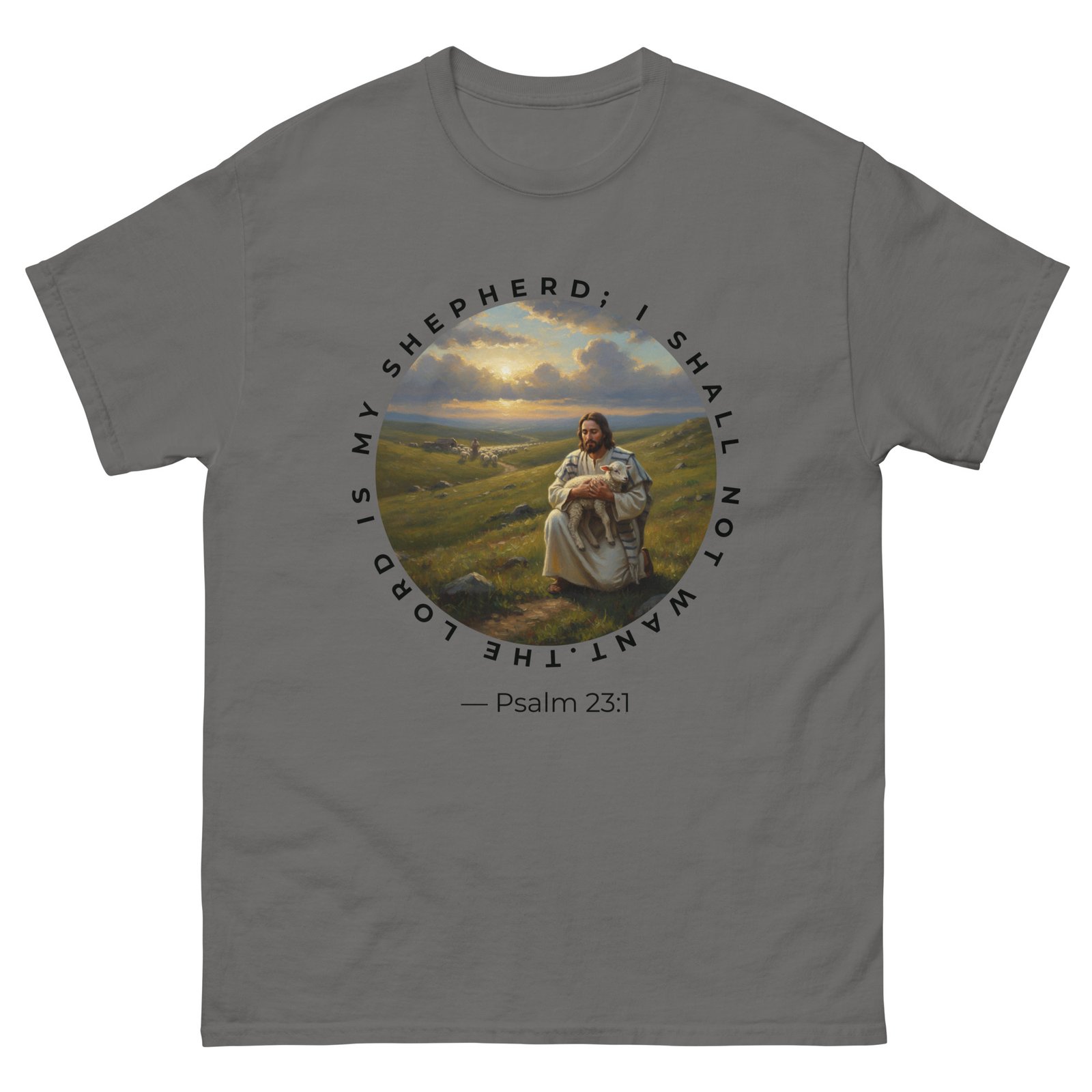 “Christian T-Shirt – ‘The Lord Is My Shepherd Psalm 23:1’” - Image 4