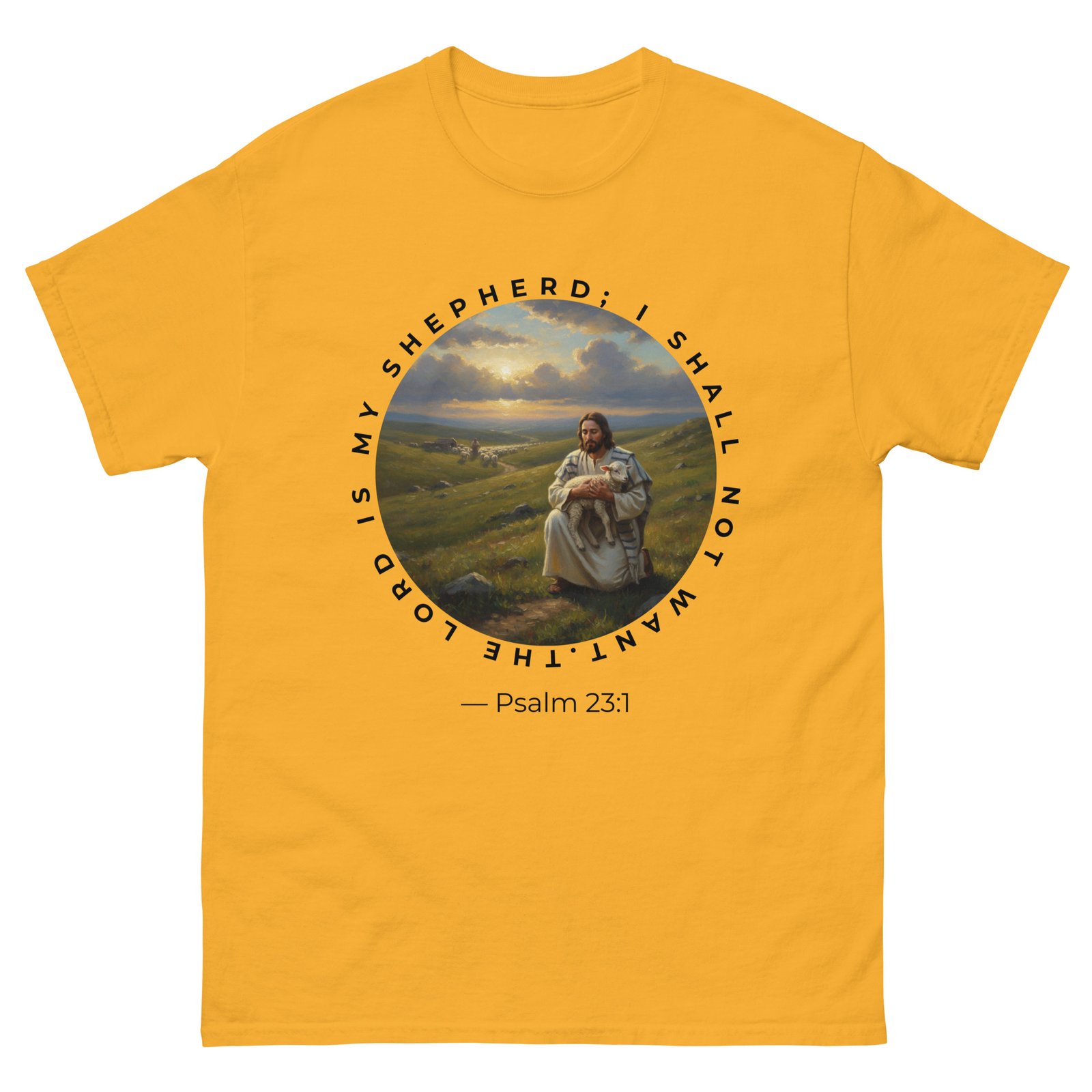 “Christian T-Shirt – ‘The Lord Is My Shepherd Psalm 23:1’” - Image 14