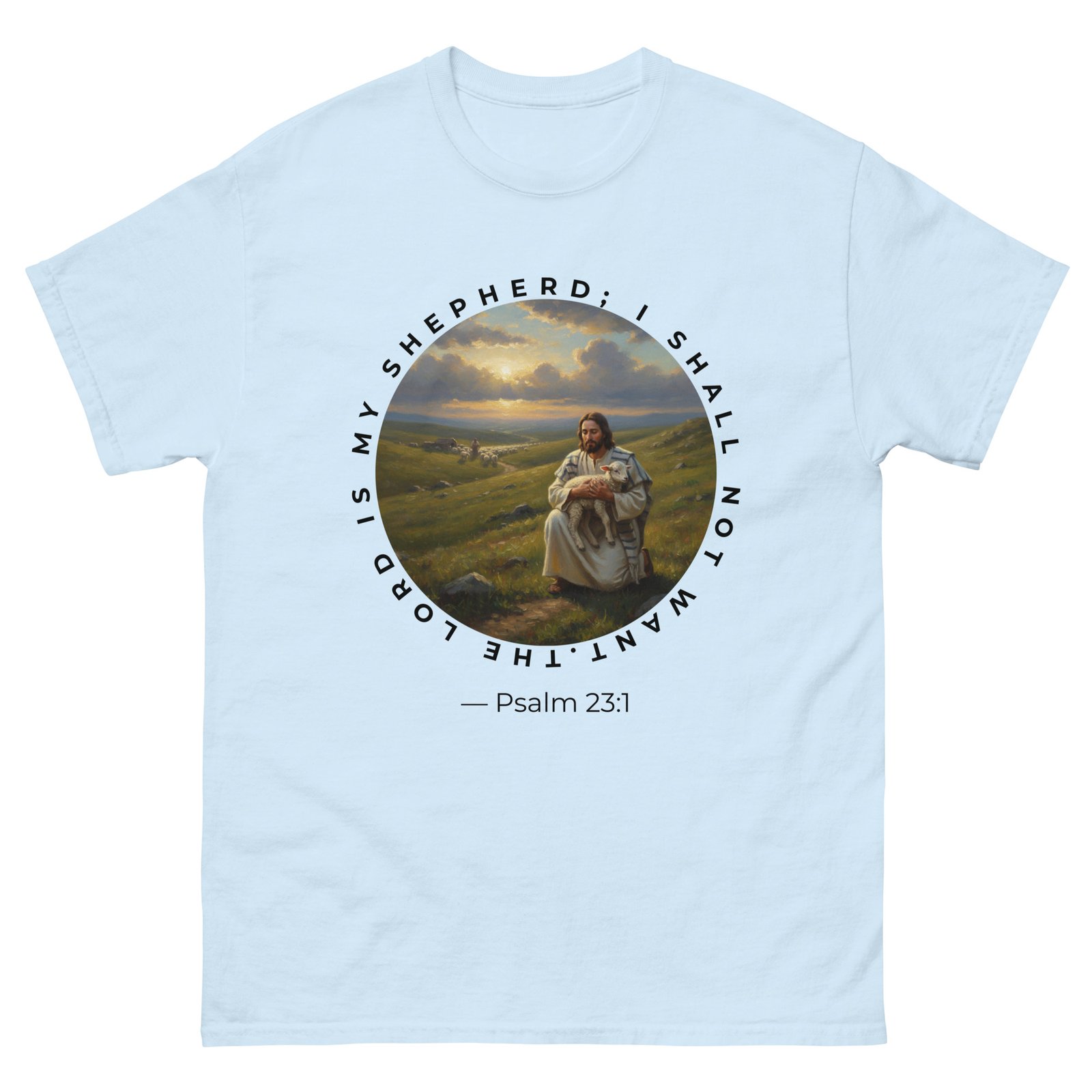“Christian T-Shirt – ‘The Lord Is My Shepherd Psalm 23:1’” - Image 9