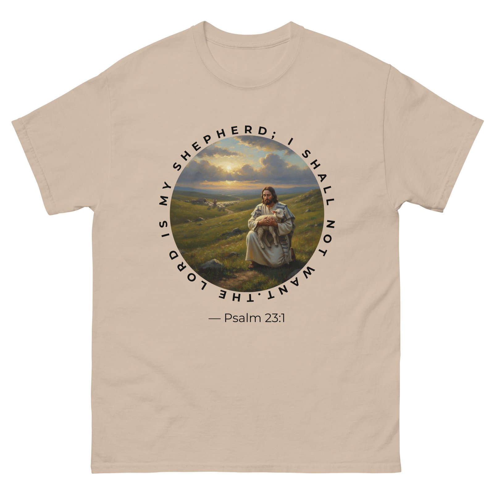 “Christian T-Shirt – ‘The Lord Is My Shepherd Psalm 23:1’” - Image 13