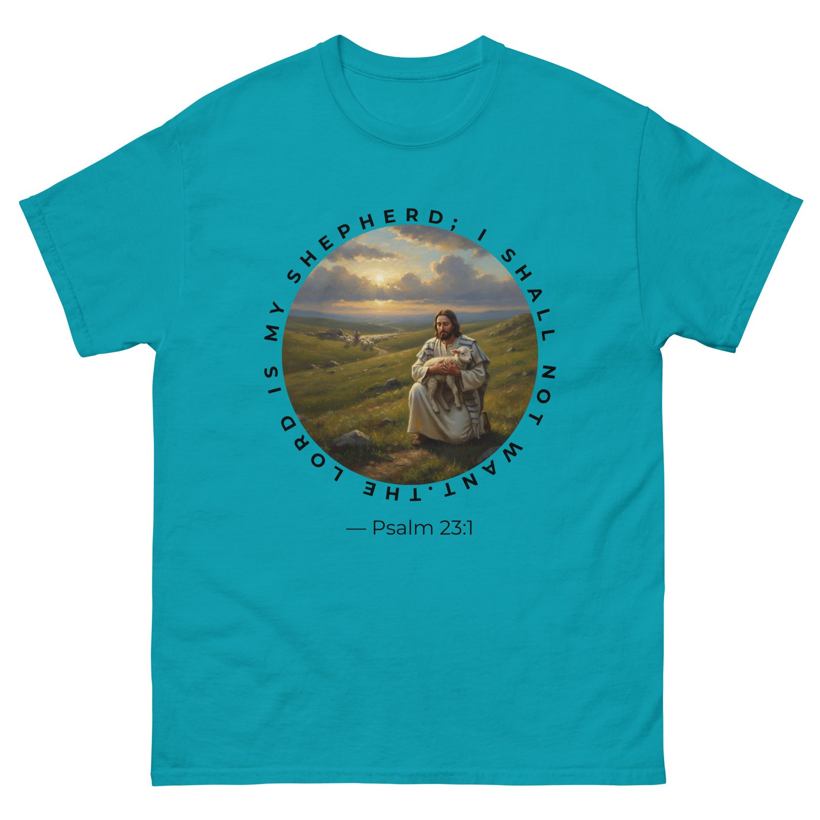 “Christian T-Shirt – ‘The Lord Is My Shepherd Psalm 23:1’” - Image 6