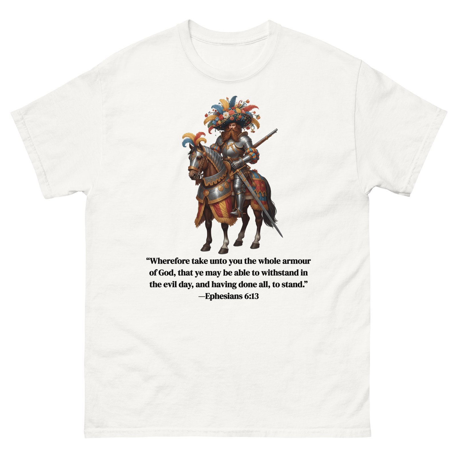 Unisex Classic Tee – “The Gallant Knight” Renaissance style Design