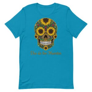Dia de los Muertos Sunflower Skull Unisex t-shirt
