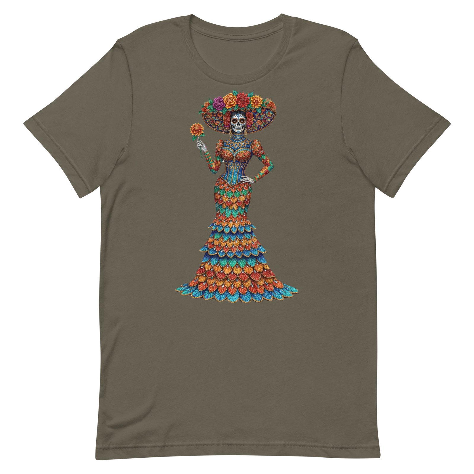 Catrina Dia de los Muertos Unisex t-shirt - Image 2