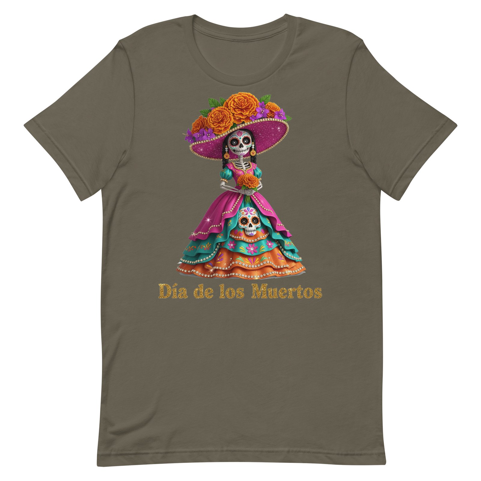 Dia de los Muertos Catrina Unisex t-shirt - Image 2
