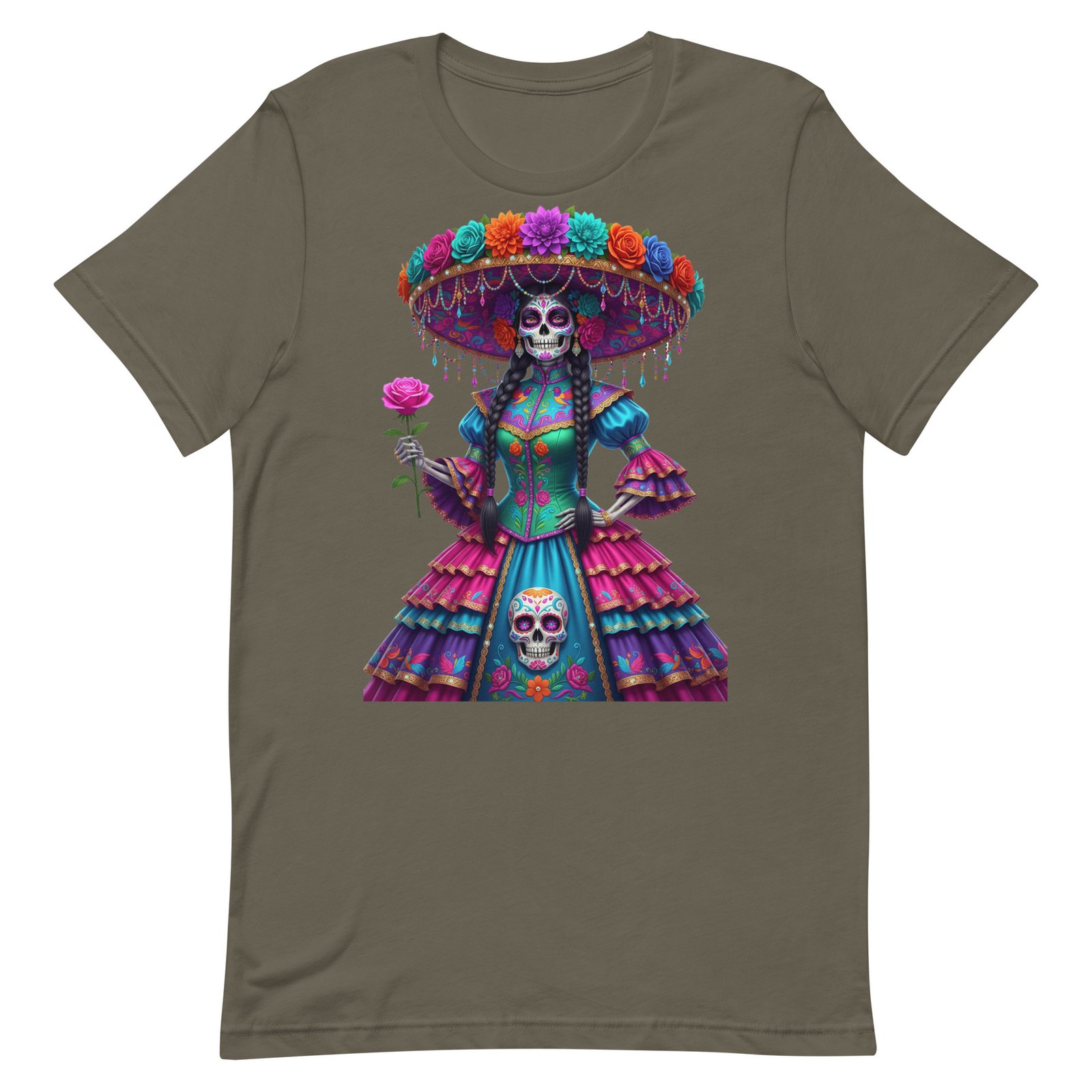 Catrina Dia de los Muertos Unisex t-shirt - Image 2