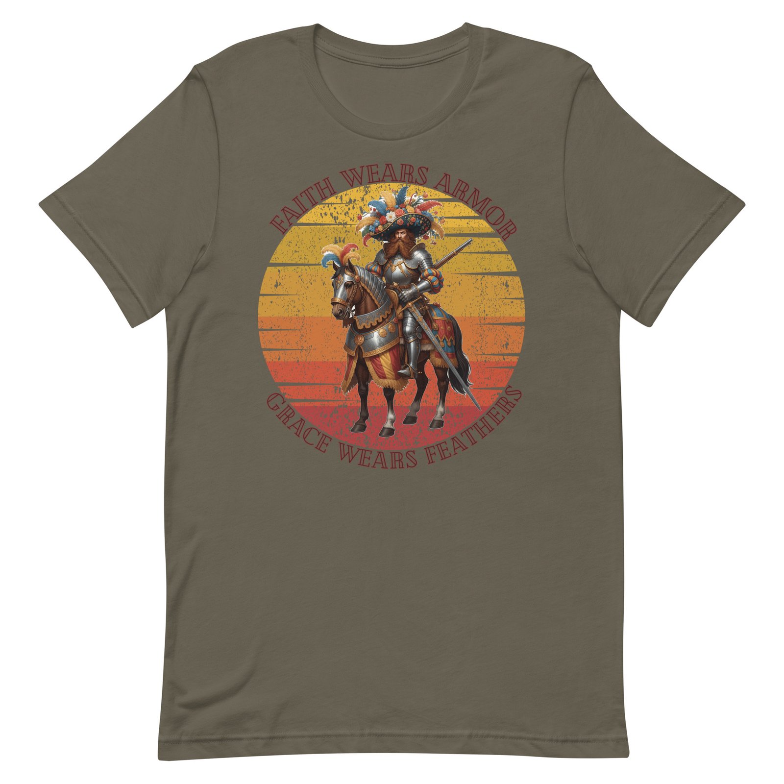 Armored and feathered Unisex t-shirt - Image 2